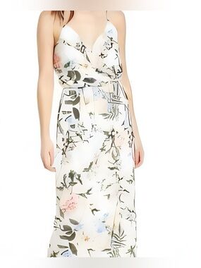 Everly Floral Maxi Dress Pastel Blooms Large